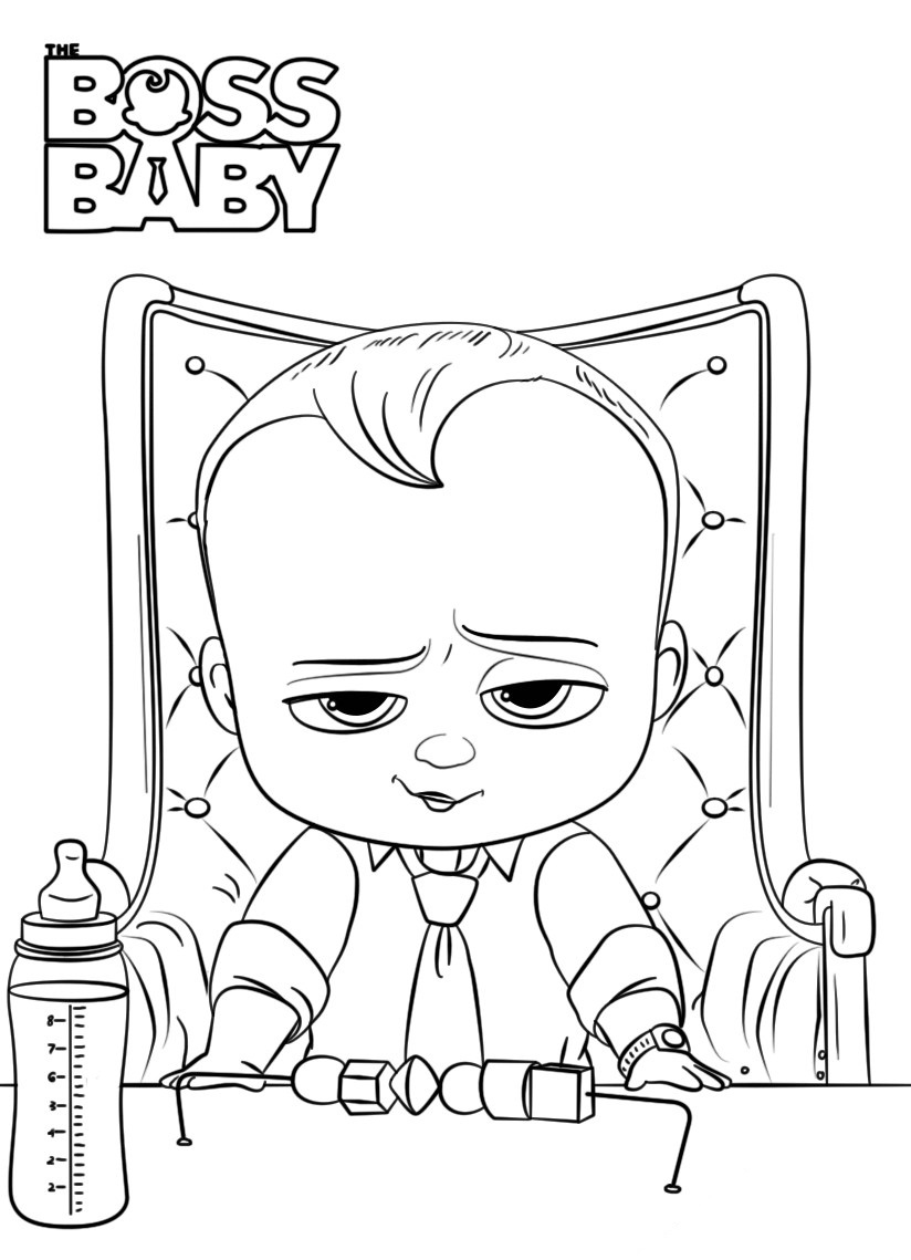 Boss Baby Coloring Pages