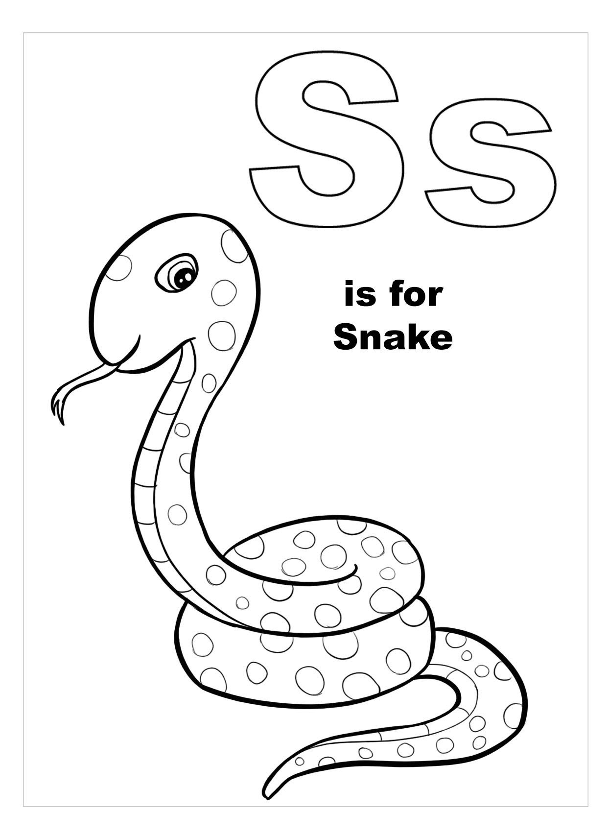 Trang màu con rắn