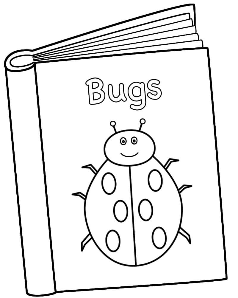 Tranh tô màu cuốn sách về côn trùng