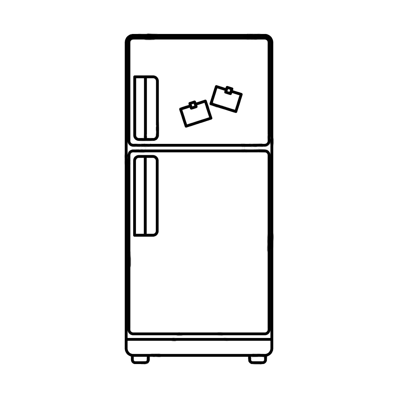 Hình tô màu cái tủ lạnh