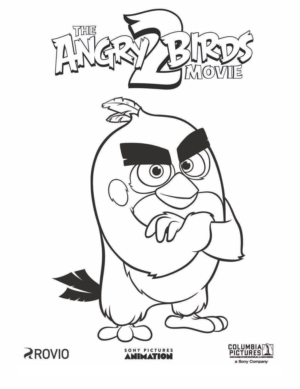 Tranh tô màu Angry Birds ngầu nhất