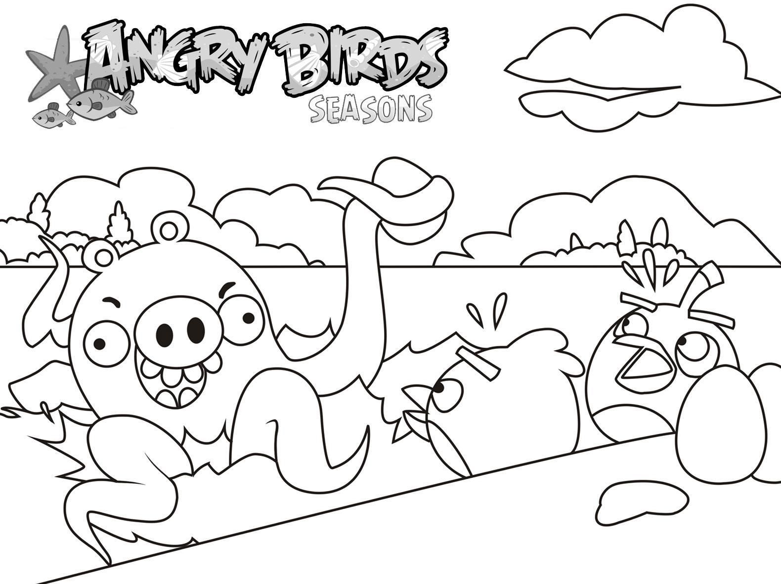 Tranh tô màu Angry Birds sáng tạo, đẹp nhất