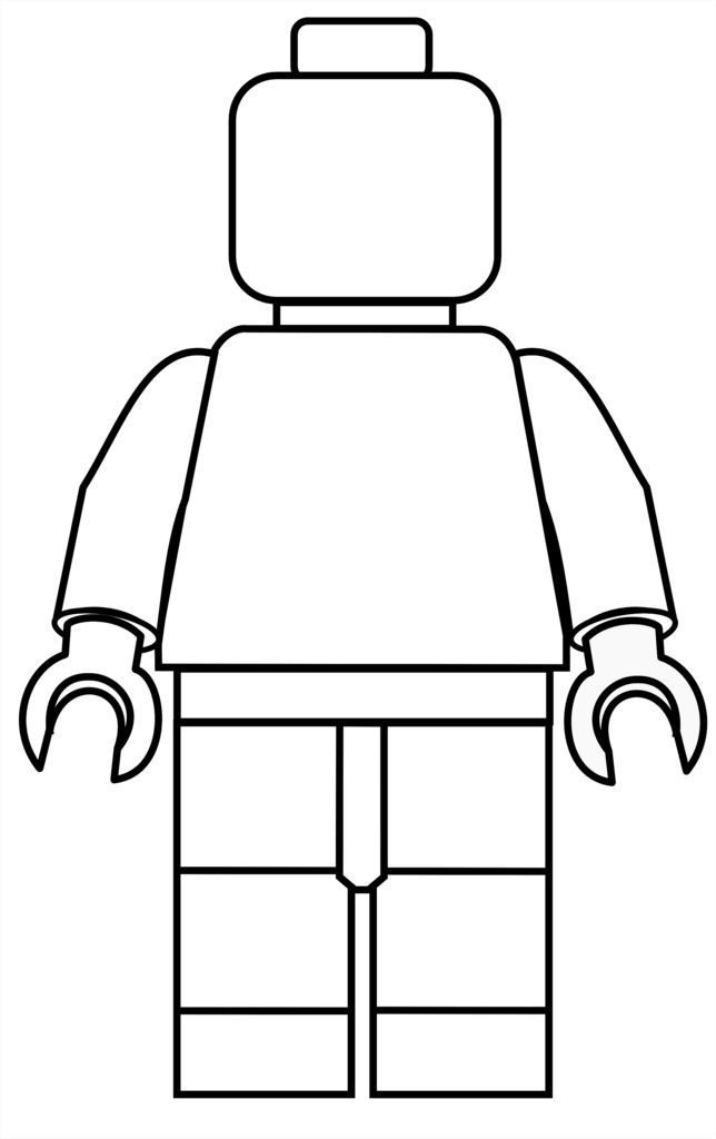 Tranh tô màu Lego đơn giản