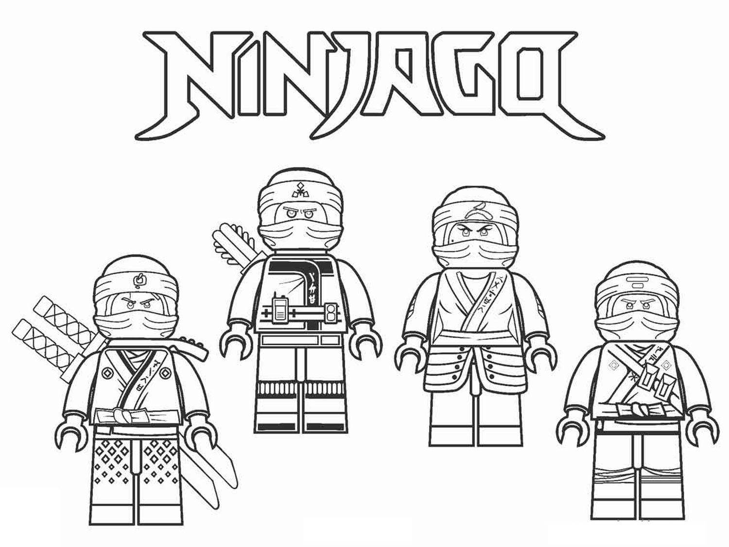 Tranh tô màu Lego Ninja