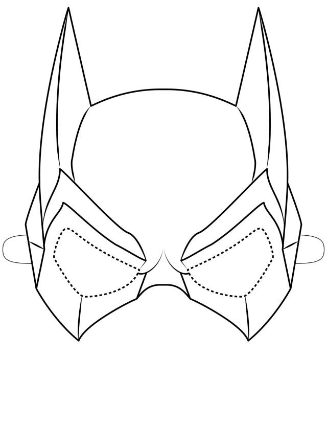 Tranh tô màu mặt nạ Batman