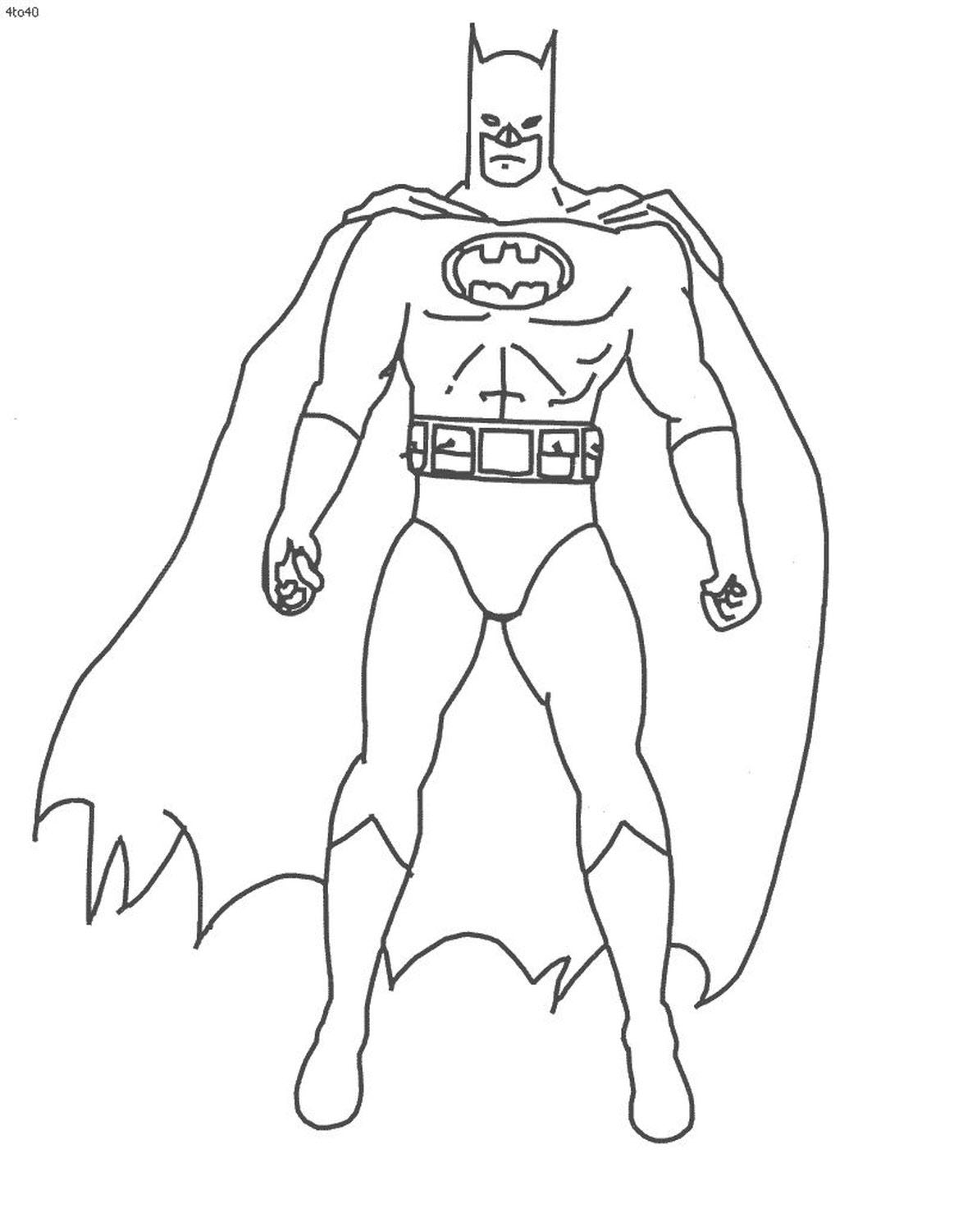 Tranh tô màu siêu anh hùng Batman