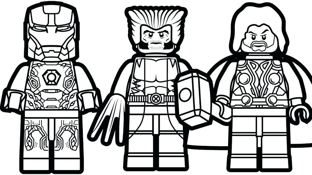 Tranh tô màu siêu anh hùng Lego
