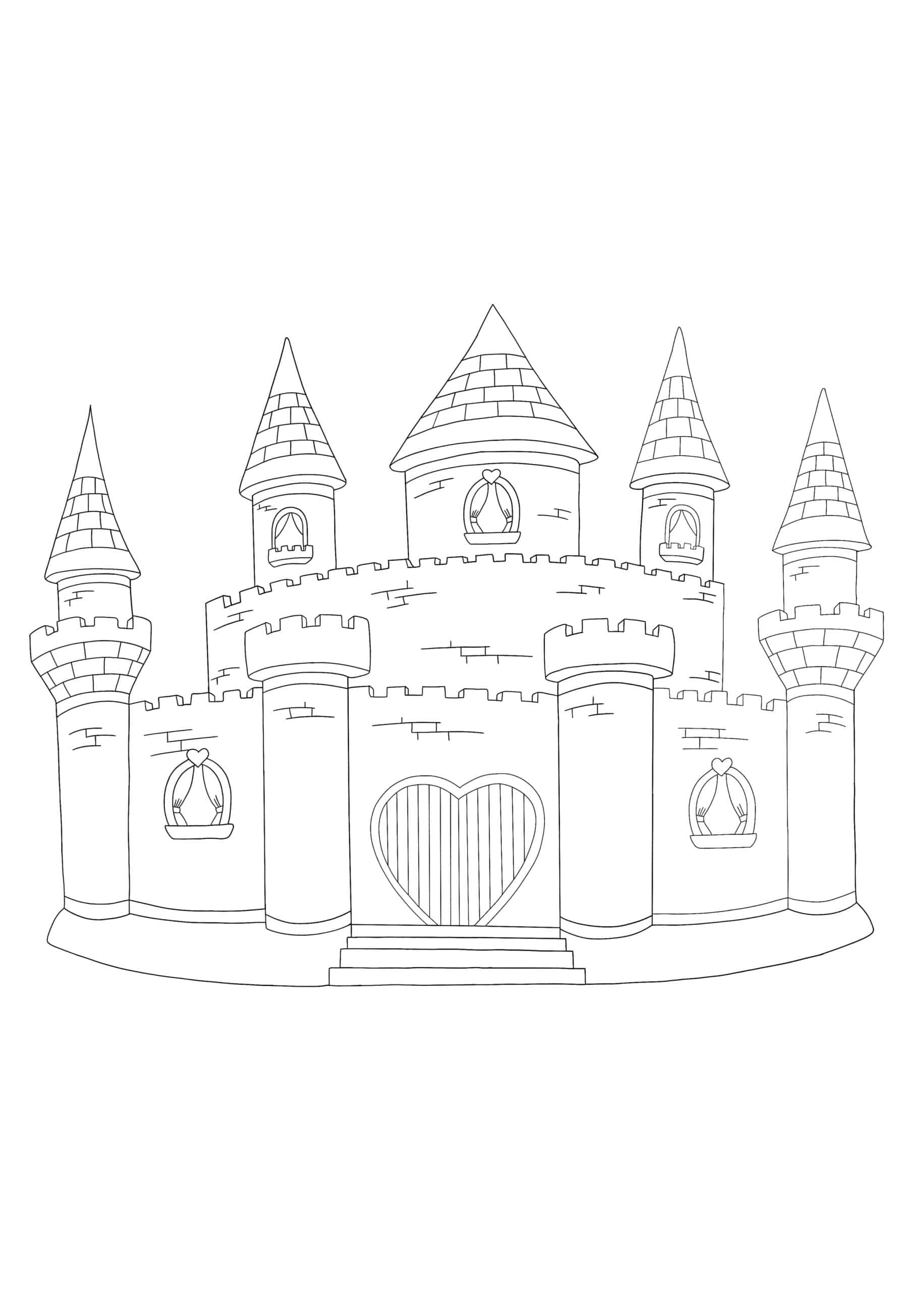 Trang màu lâu đài công chúa