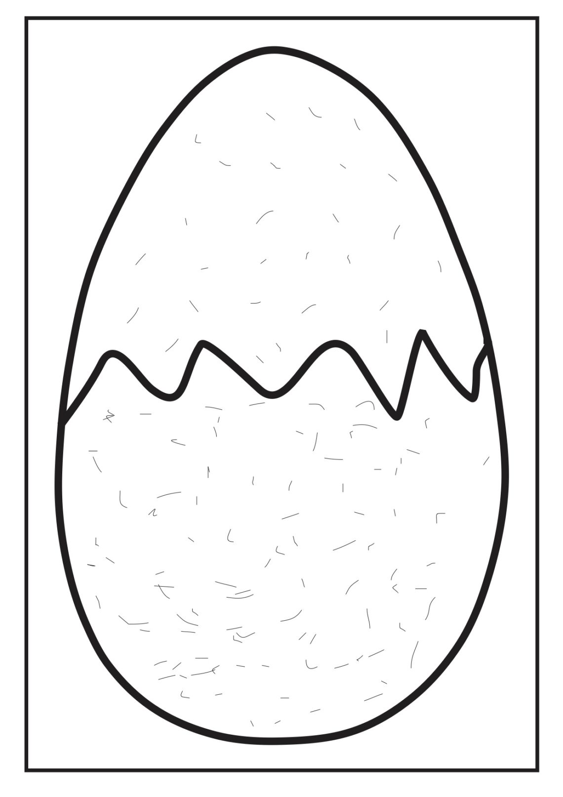 Tranh tô màu nửa quả trứng