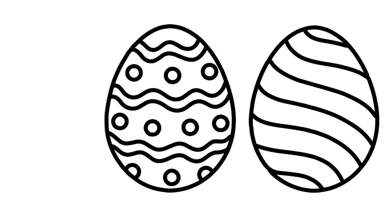 Tranh tô màu quả trứng đơn giản