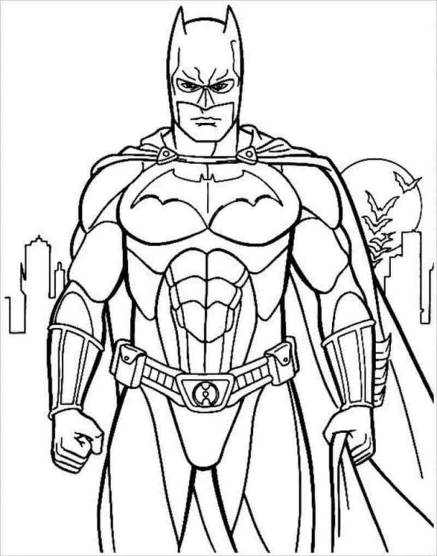 Tranh tô màu siêu anh hùng Bat Man