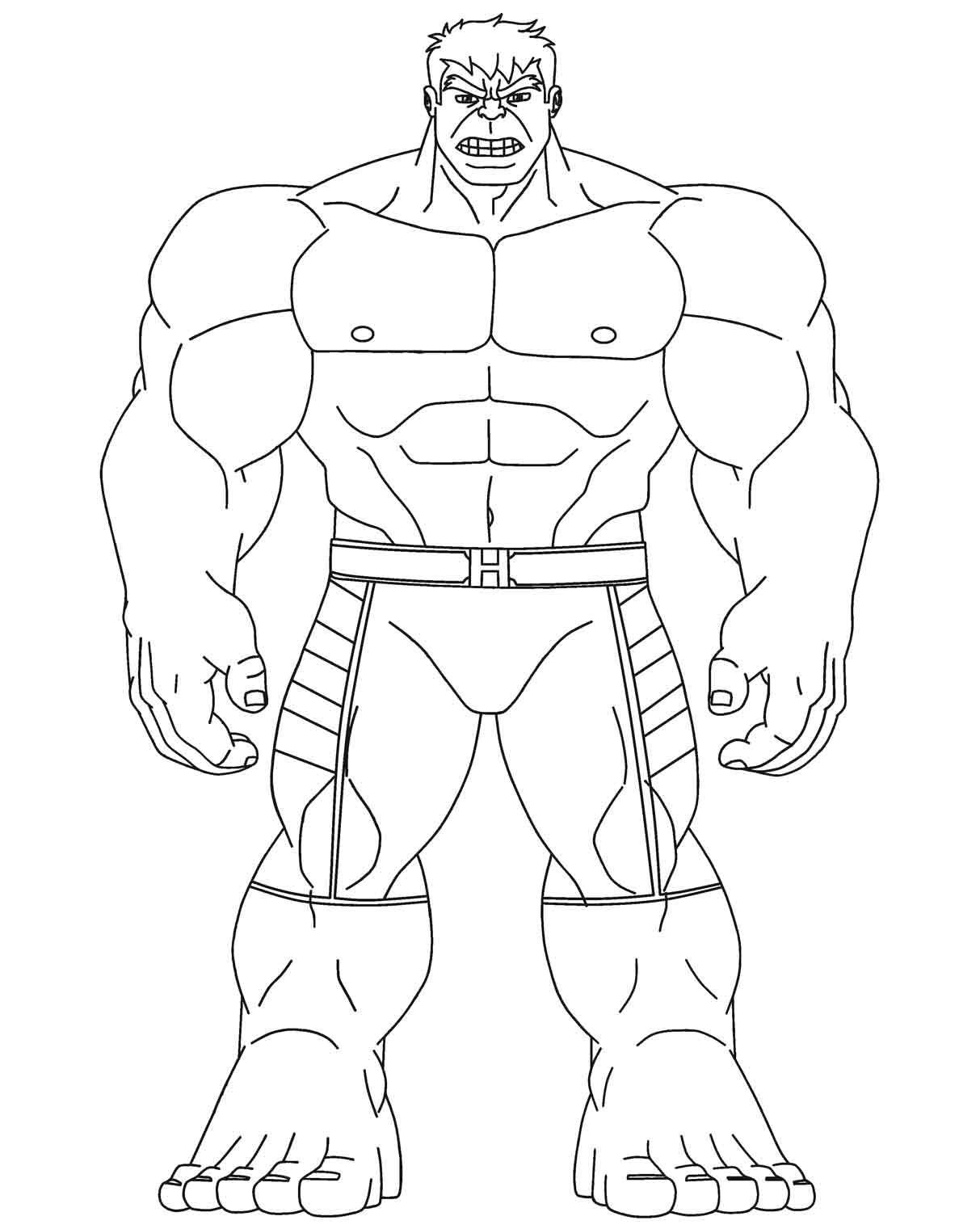 Tranh tô màu siêu anh hùng Hulk