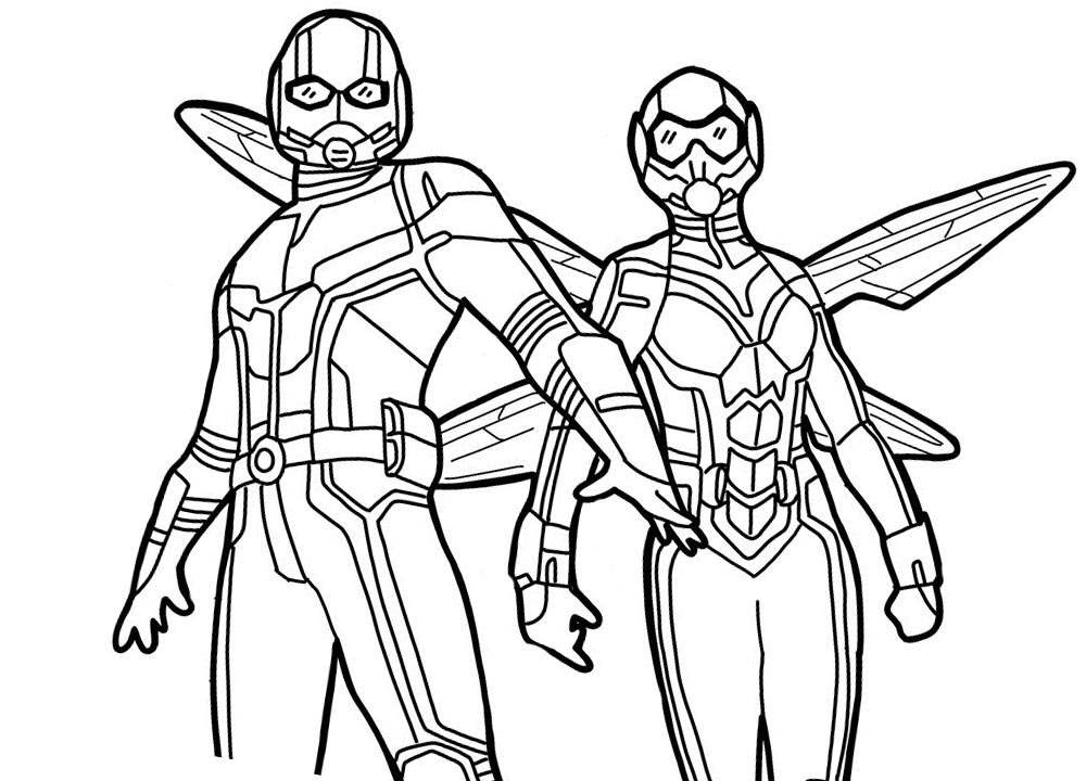 Tranh tô màu siêu anh hùng Ant-Man