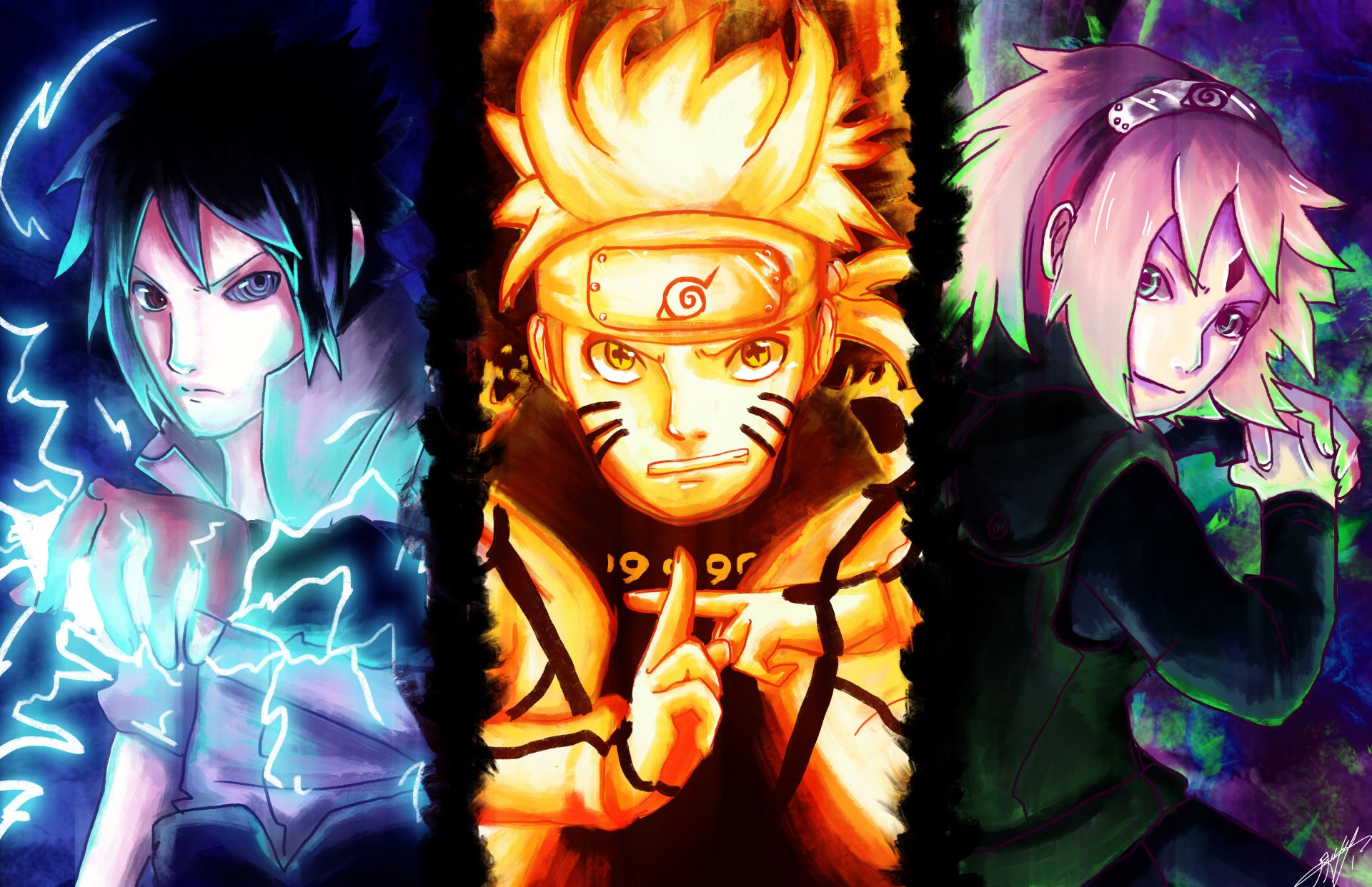Ảnh bộ ba Sasuke, Naruto và Sakura