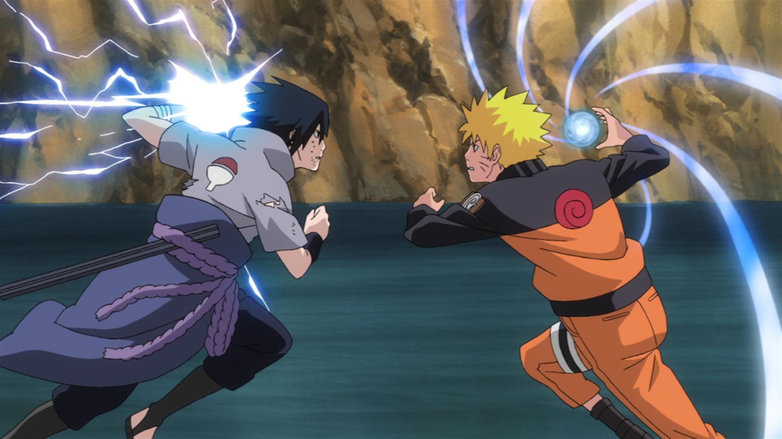 Ảnh Sasuke và Naruto chiến đấu