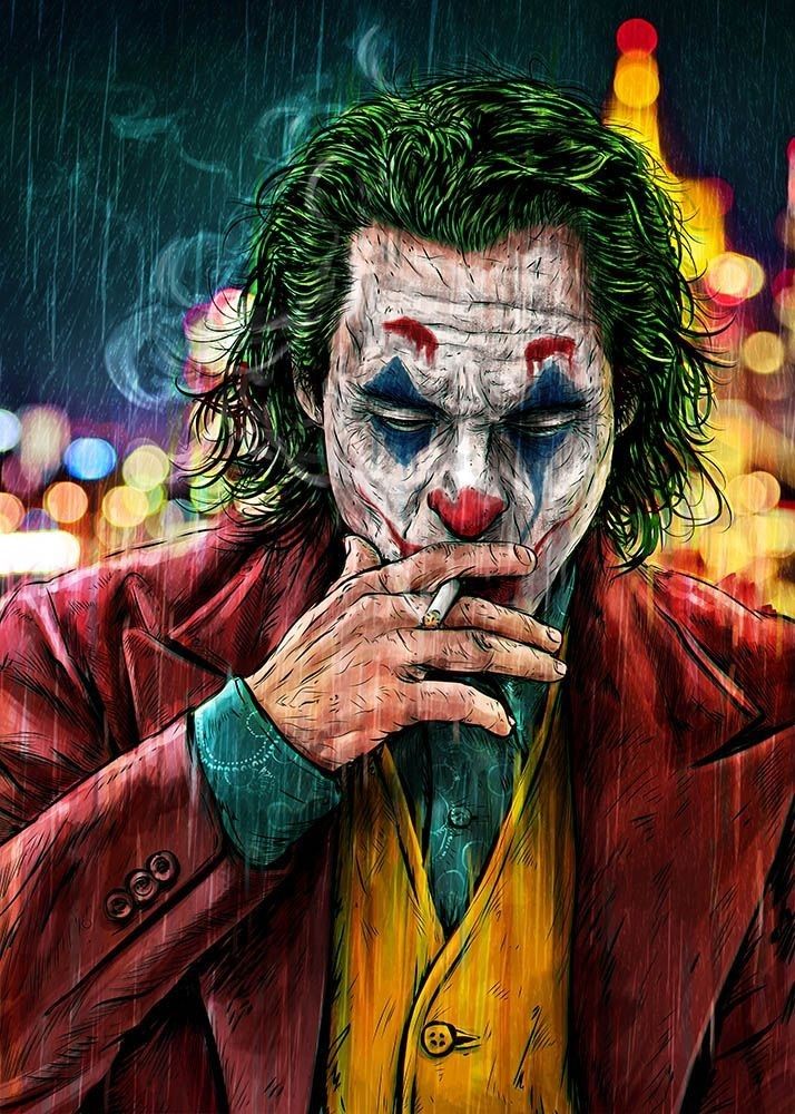 Ảnh Joker hút thuốc lá