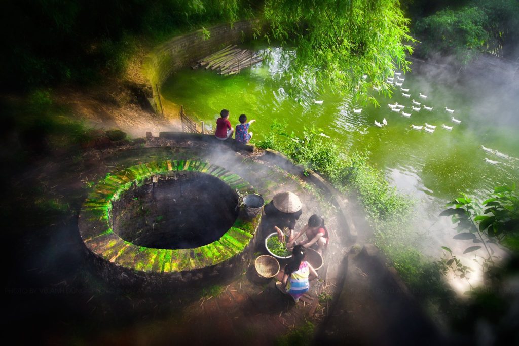 Hình ảnh giếng quê - linh hồn làng quê Việt