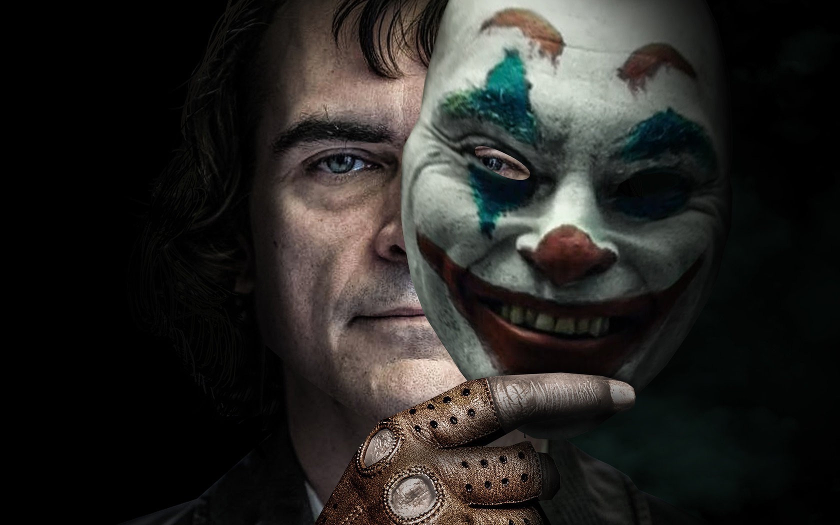 Hình ảnh Joker và khuôn mặt đằng sau tấm mặt nạ hề