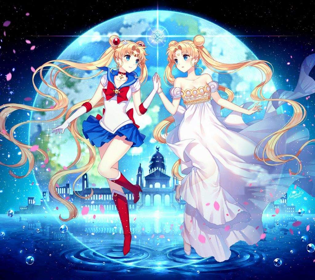 Sailor Moon and Princess Serenity Fan Art