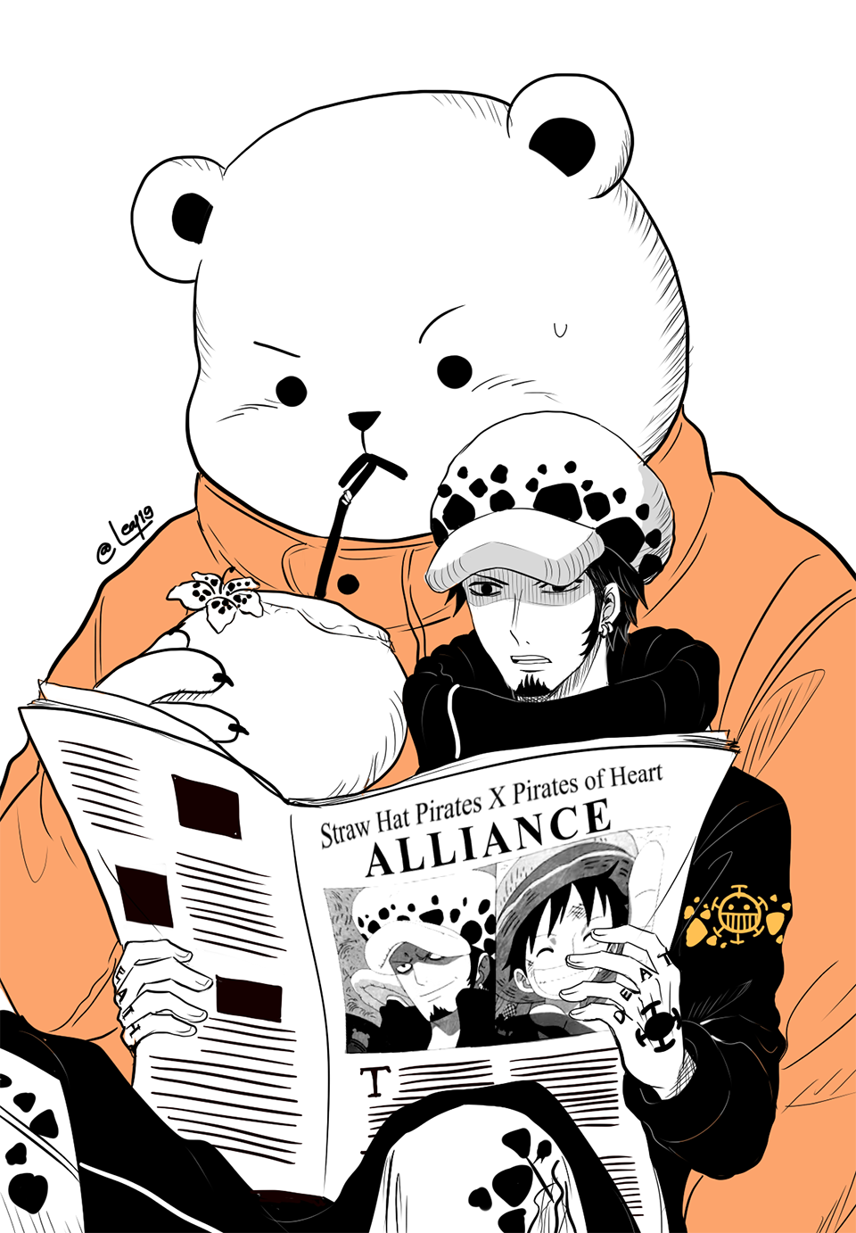 Hình ảnh chú gấu bông trắng One Piece Hình ảnh chú gấu bông trắng One Piece