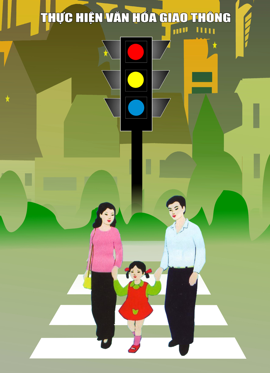 Hình ảnh an toàn giao thông cho gia đình