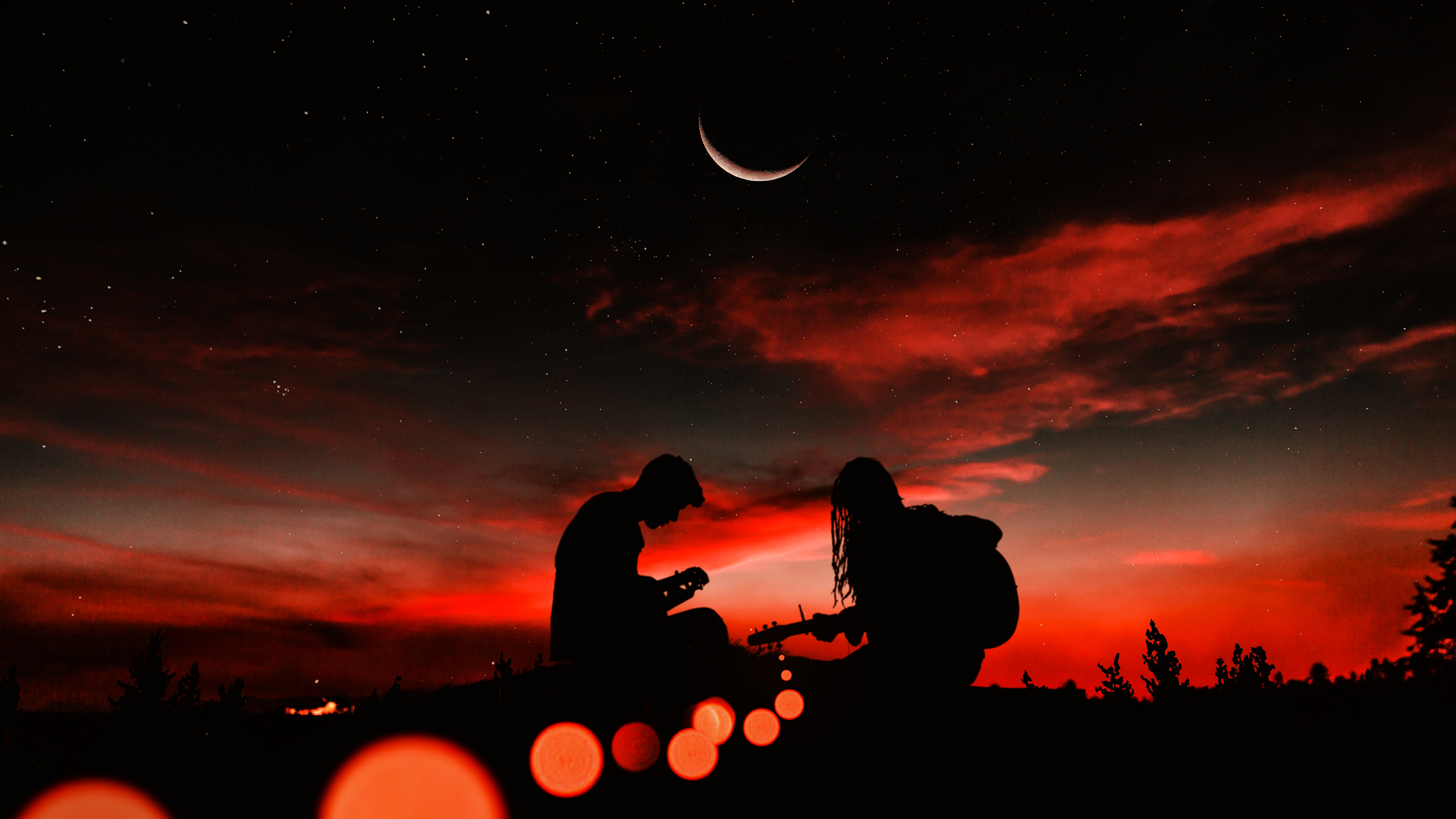 Песня ночь за горизонт. Закат. Парень и девушка на закате. Ночное небо романтика. Пара на фоне звездного неба.
